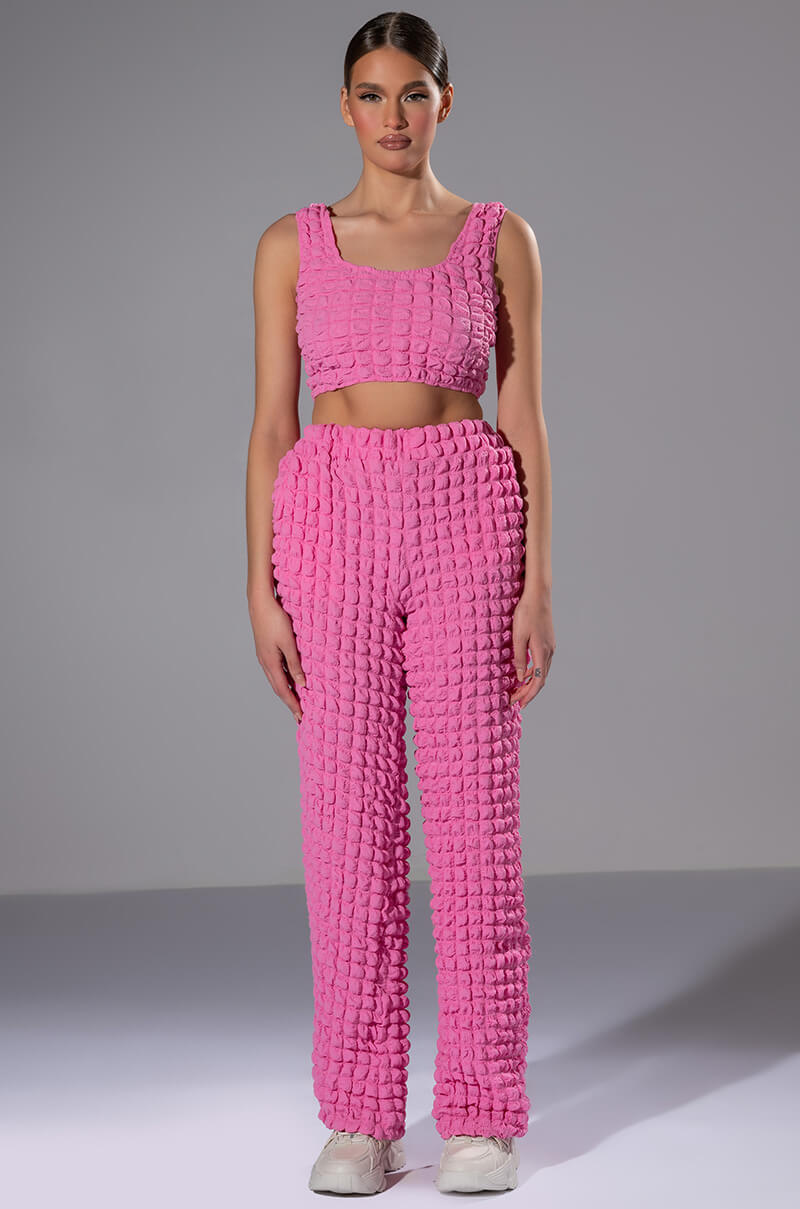 LUCY TEXTURED CROP TANK TOP