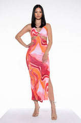 MADE FOR THIS MAXI HALTER TOP DRESS