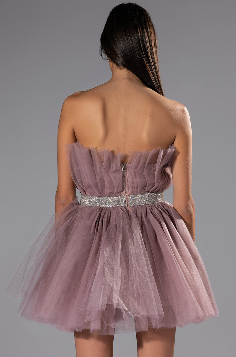 MAKE A MOVE TULLE MINI DRESS