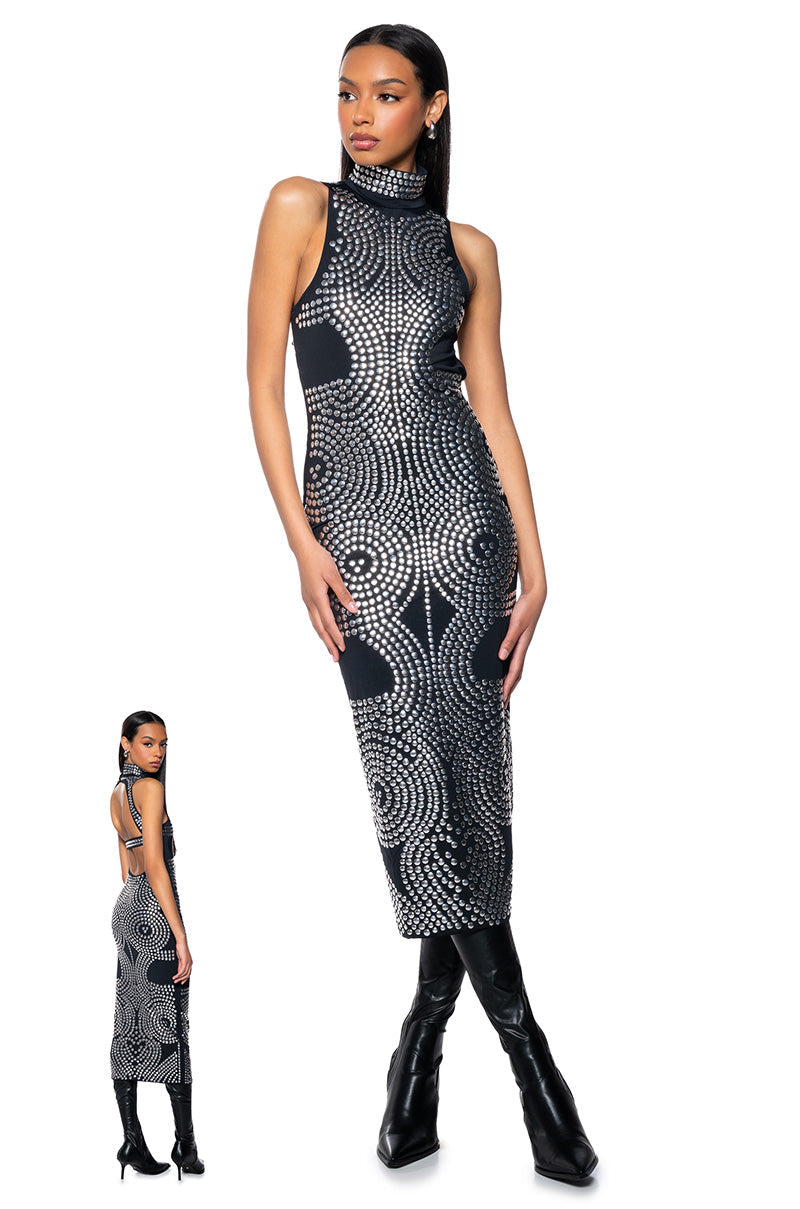 ILLUSION CUT OUT MAXI DRESS