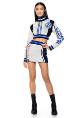 MOTOR CLUB KNIT LONG SLEEVE TOP