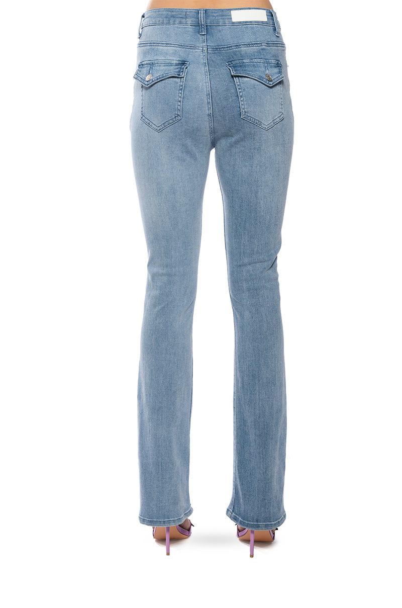 MYSTERY IN YOUR MIND LOW RISE FLARE JEANS