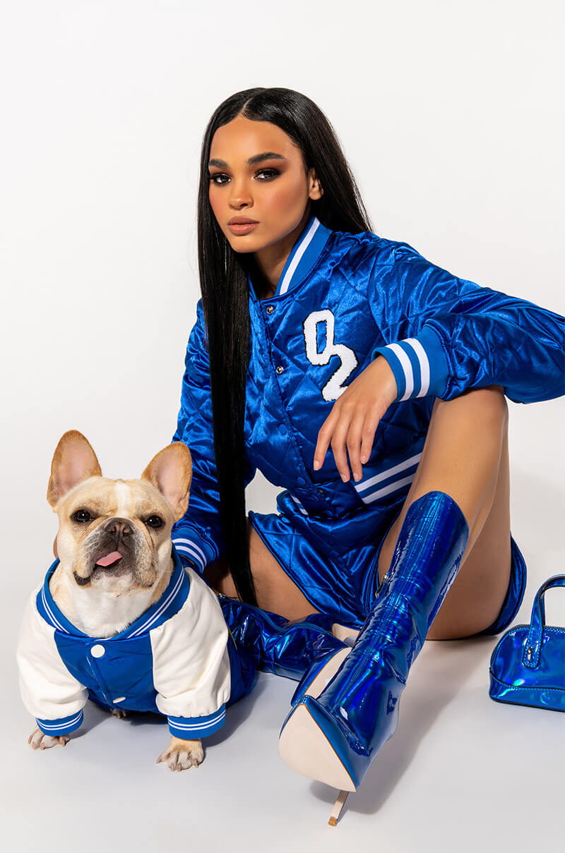 NO CAP QUILTED SATIN DOLPHIN SHORTS