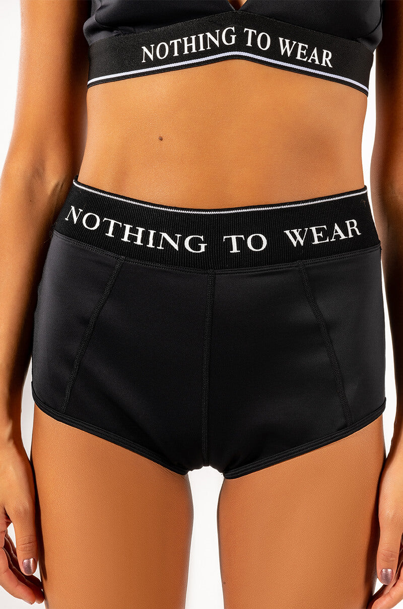 NOTHING TO WEAR HIGH WAISTED BOOTY SHORT