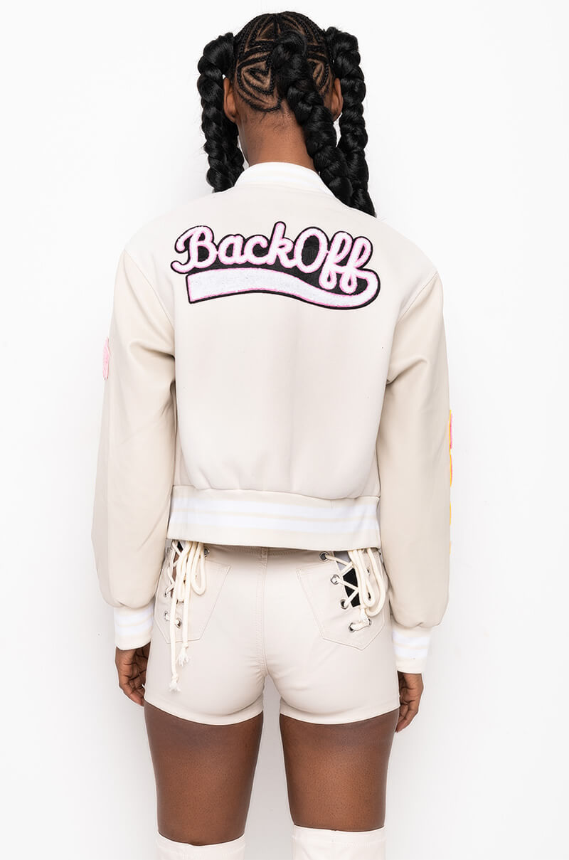 OKAY TONAL VARSITY BOMBER