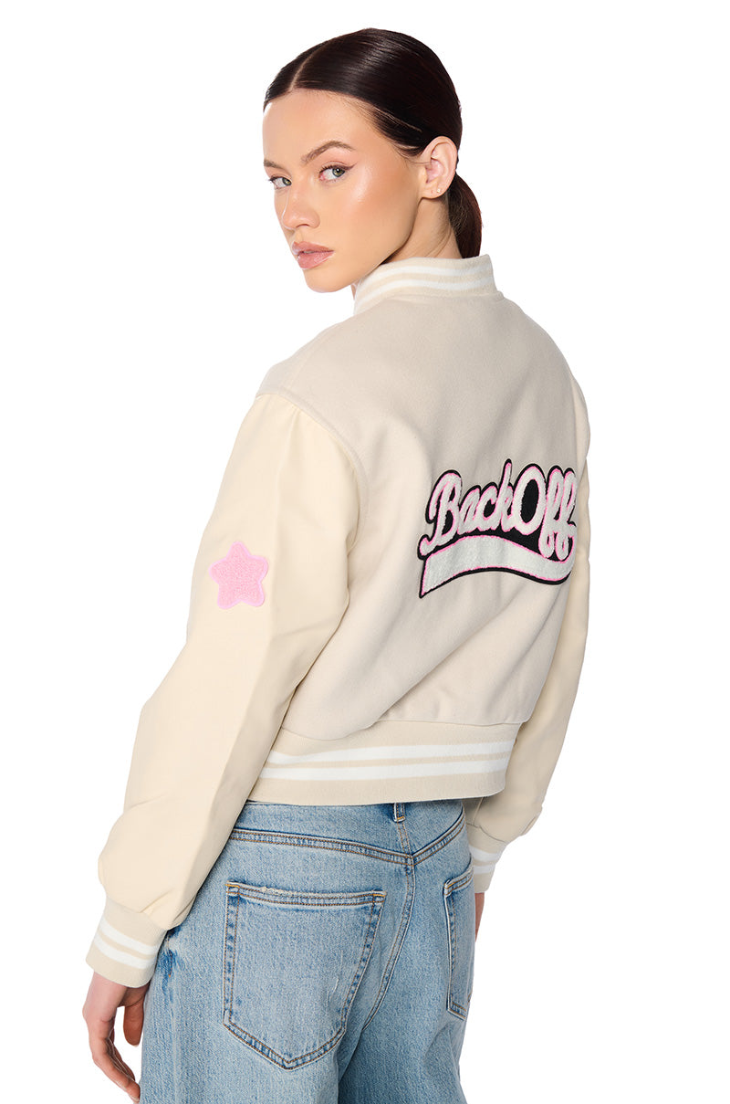 OKAY TONAL VARSITY BOMBER