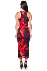 ON A ROLL PRINTED MAXI DRESS