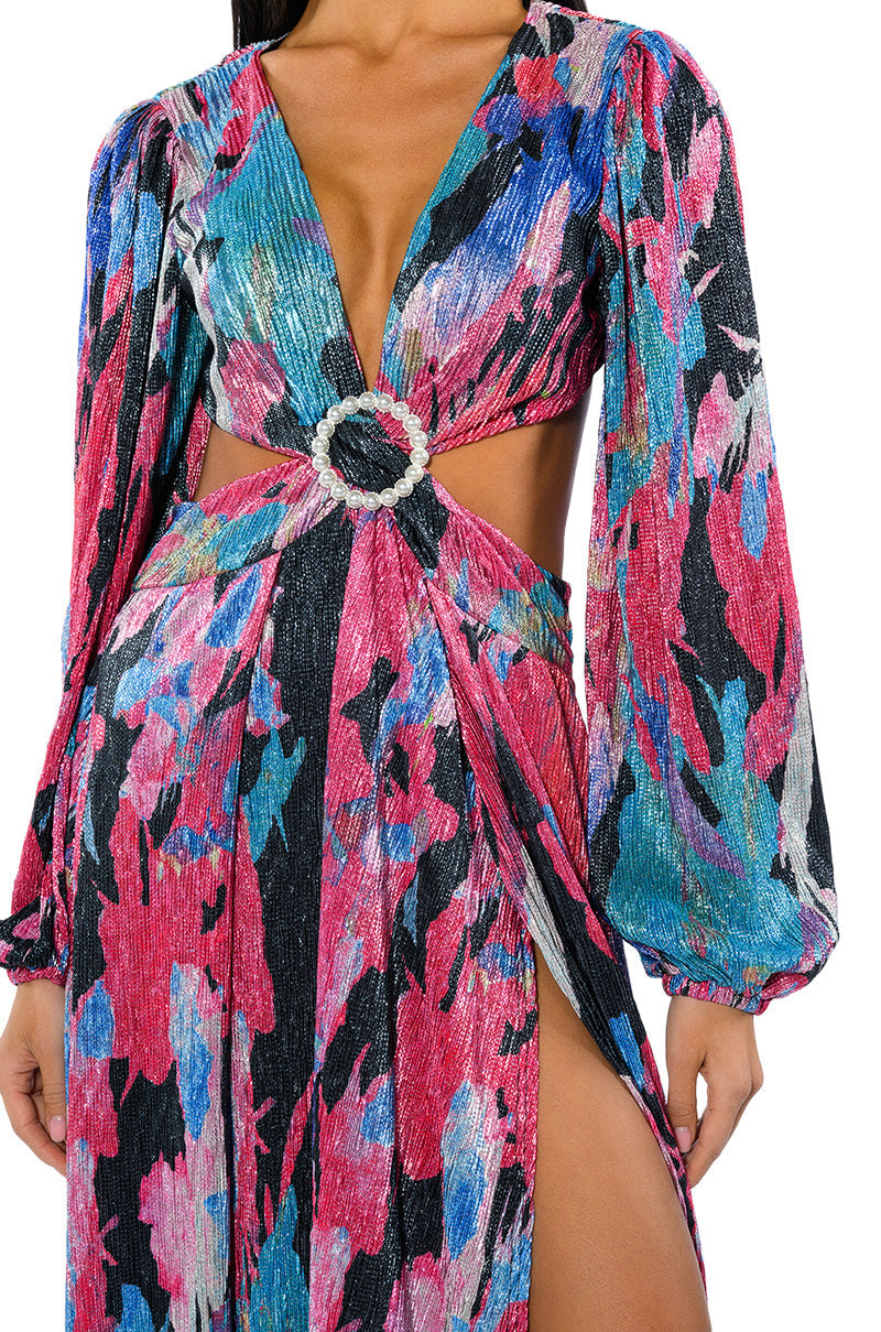 ON MY WAY LONG SLEEVE MAXI DRESS