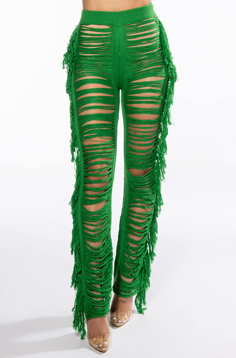 ON THE BORDER KNIT PANTS