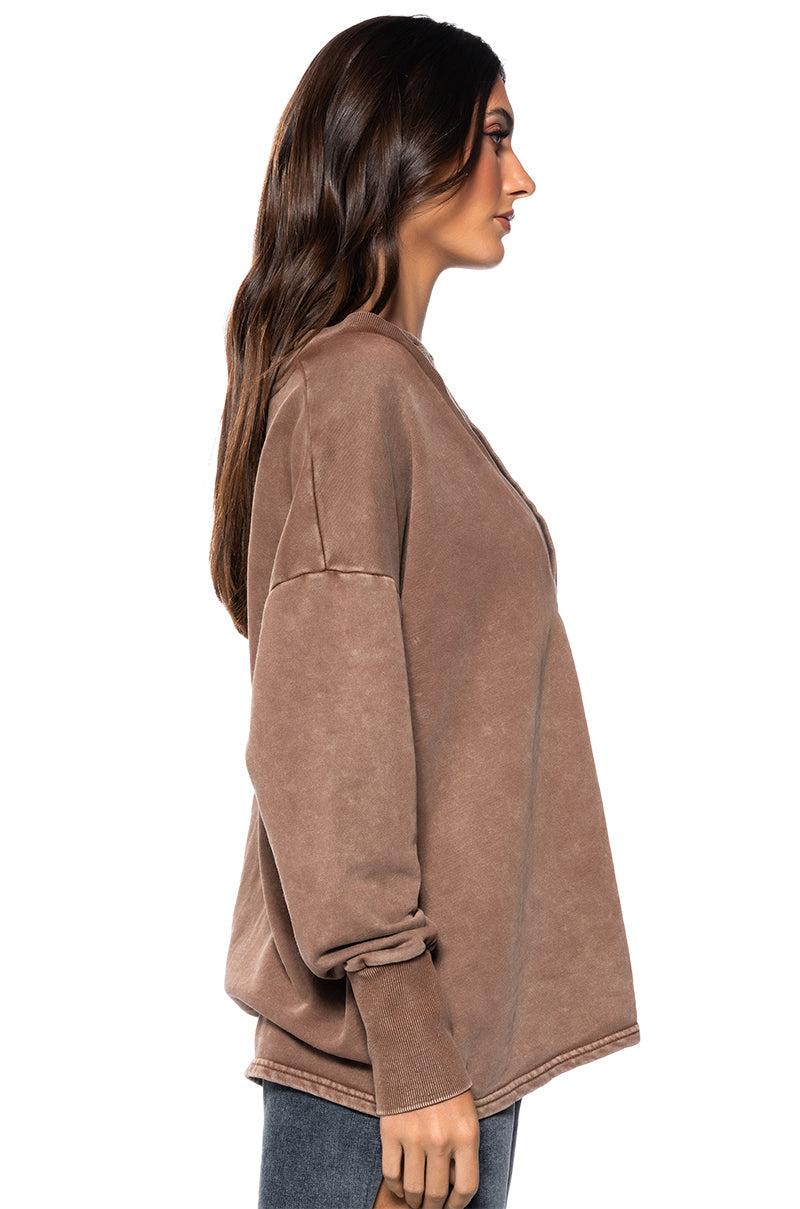 ON THE GO TWO PIECE TANK TOP SWEATSHIRT SET