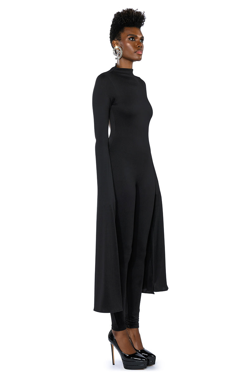 ON TOP DRAMATIC SLEEVE CATSUIT