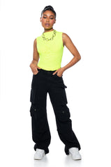 PAXTON SLEEVELESS MESH BODYSUIT