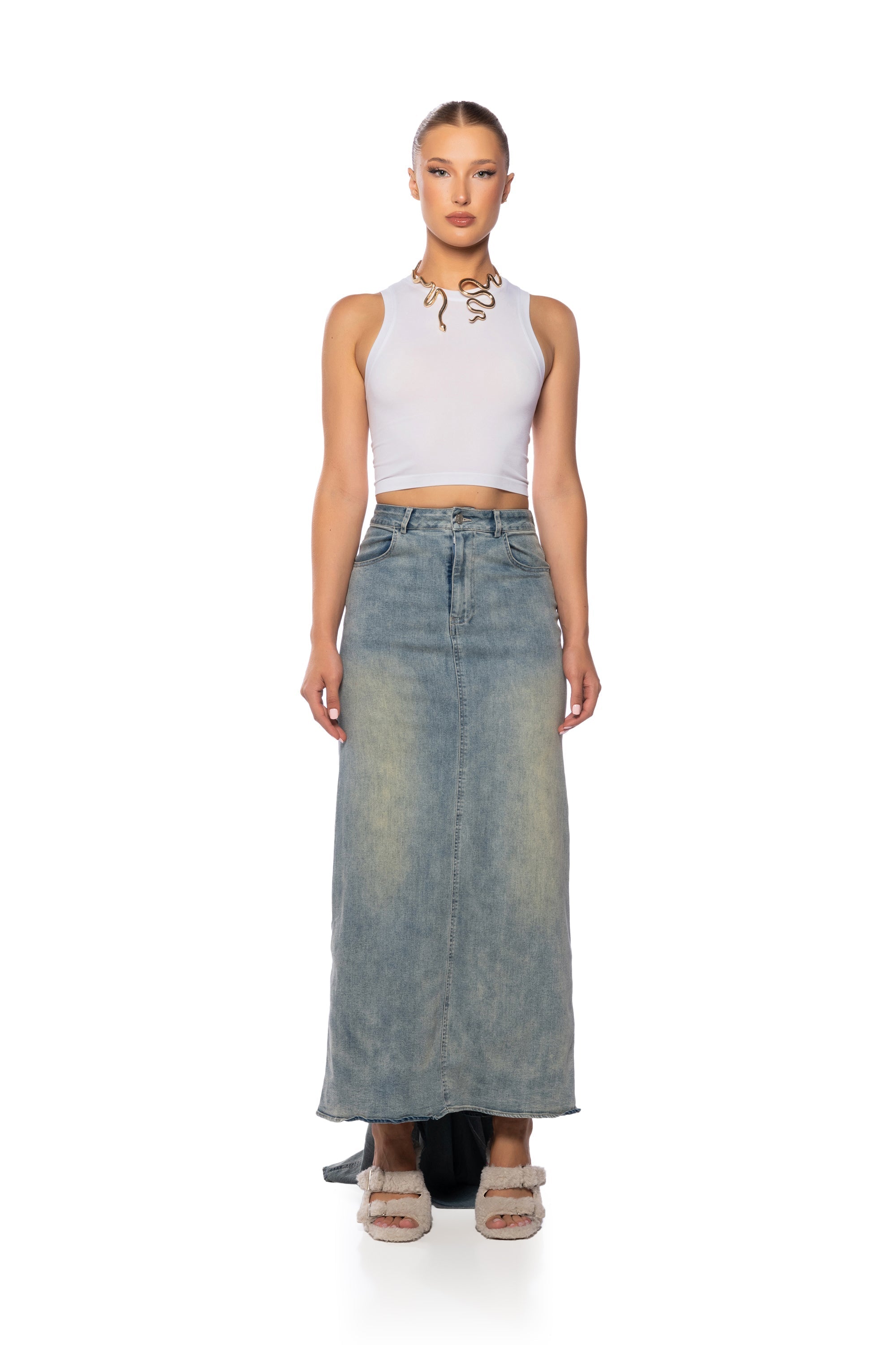 PAXTON TERRI TANK TOP IN WHITE