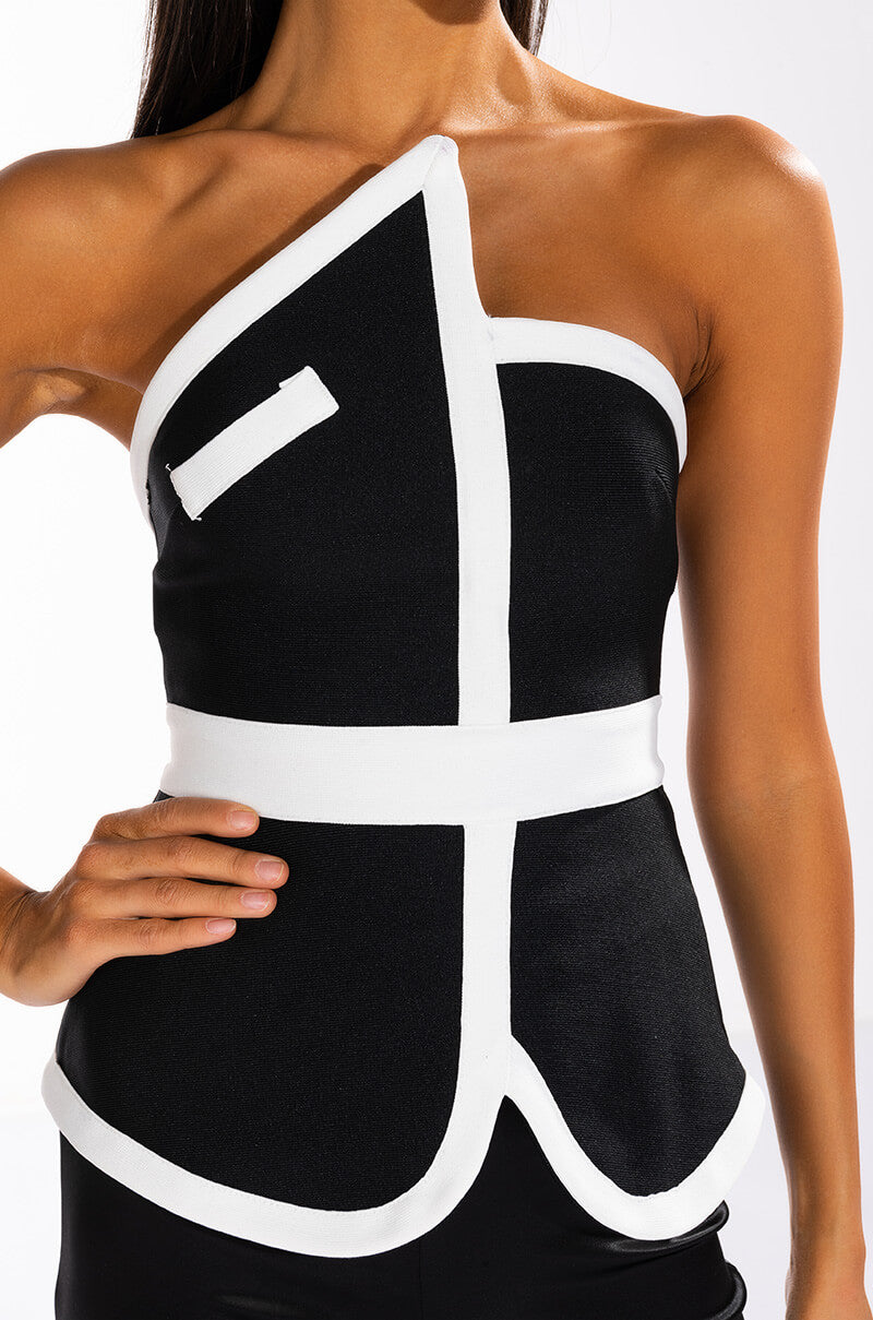 AUDREY STRAPLESS BANDAGE TOP