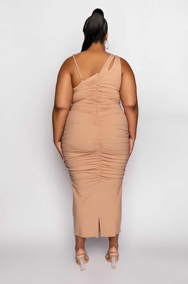 PLUS WHAT I WANT MAXI BANDAGE DRESS