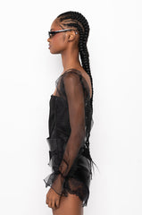 NADINE ATTACHED SLEEVE BODYSUIT
