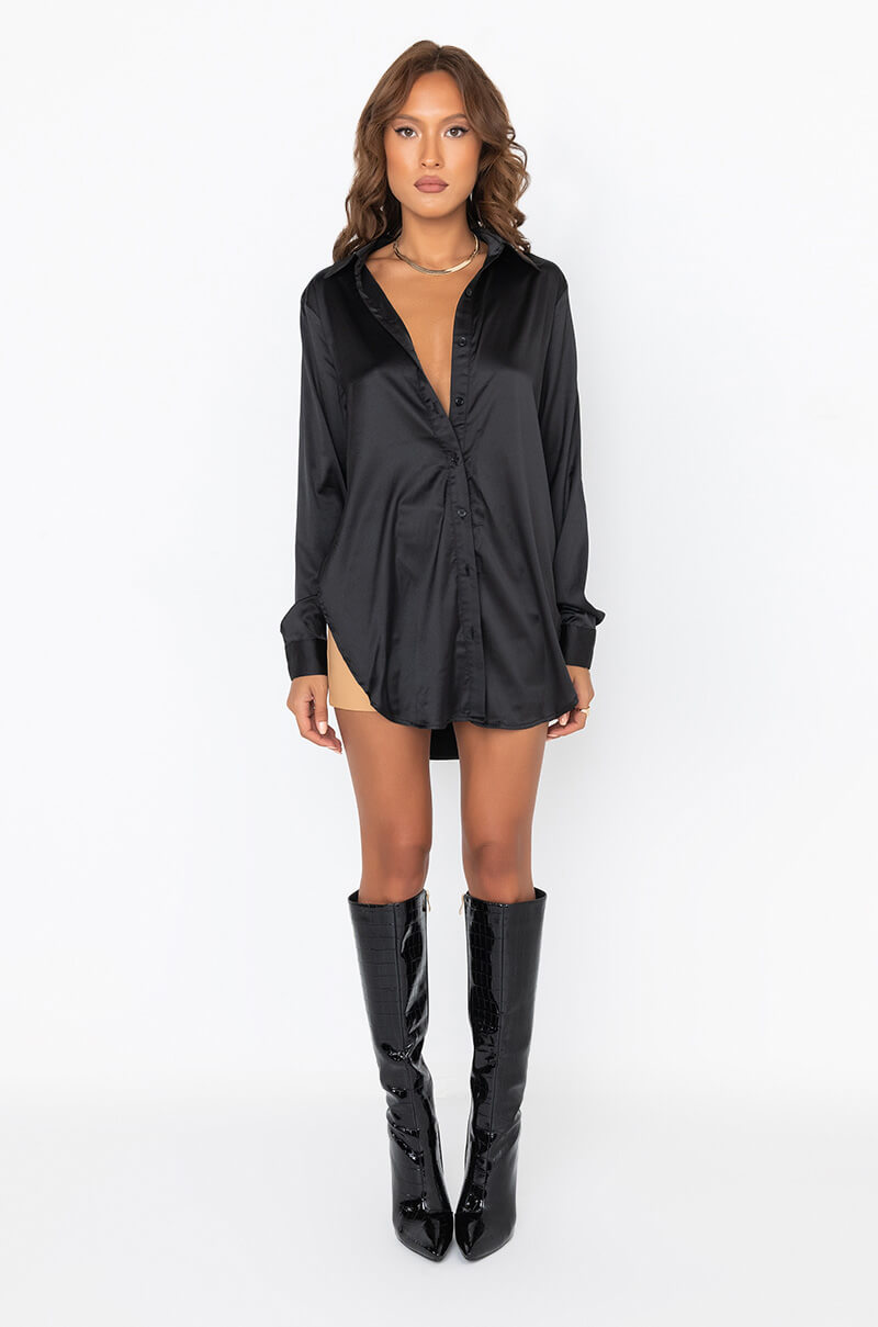 READY FOR ANY OCCASION SATIN SHIRT