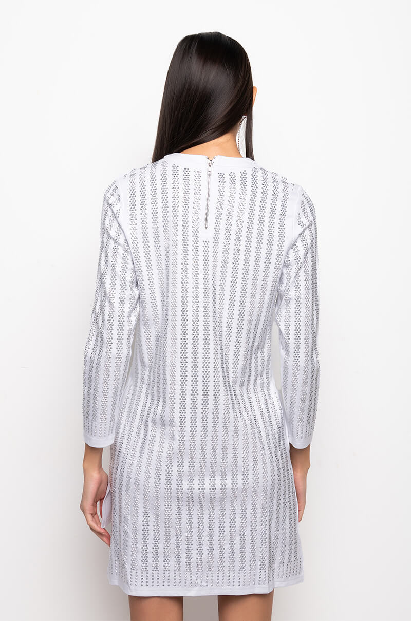 READY TO GO RHINESTONE MINI DRESS