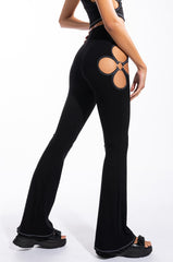 KYLIE CUT OUT RIBBED PANT