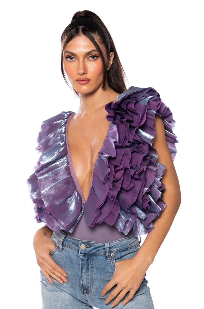ROMANTIC RUFFLED BODYSUIT