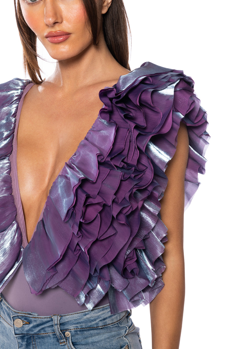 ROMANTIC RUFFLED BODYSUIT