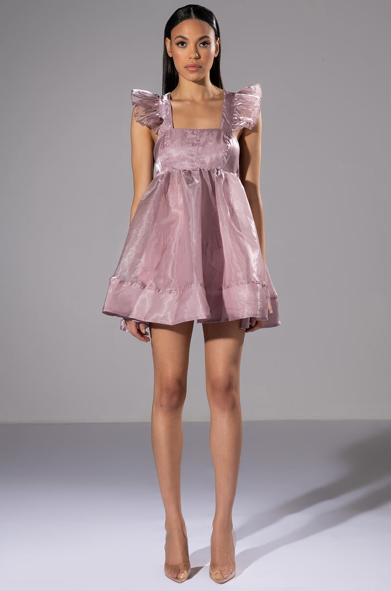 OLIVIA FLOUNCE MINI DRESS
