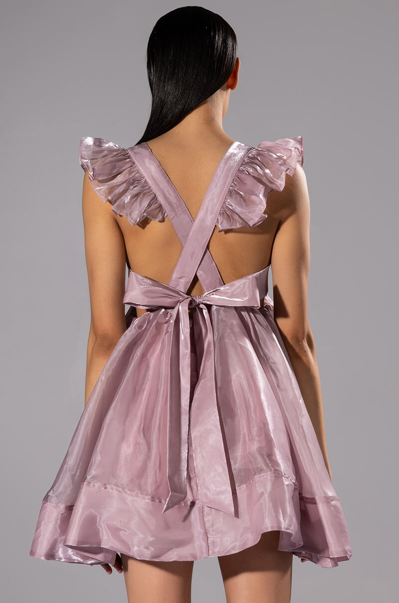 OLIVIA FLOUNCE MINI DRESS